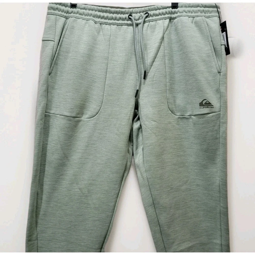 Quiksilver Dry Flight Fleece Clean Surf Joggers Sage Men XL / TG NWT $100